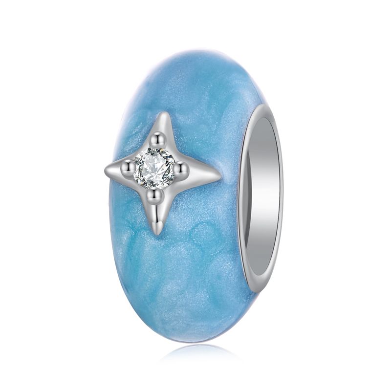 Verträumter Sternen-Zwischenperlen-Charm Sterlingsilber_voghion.com