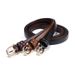 Genuine Leather Belt - Slim Head Layer Cowhide With Alloy Buckle, Elegant Needle Buckle Design For Dresses, Pants, And Office Wear, Light Luxury_voghion.com