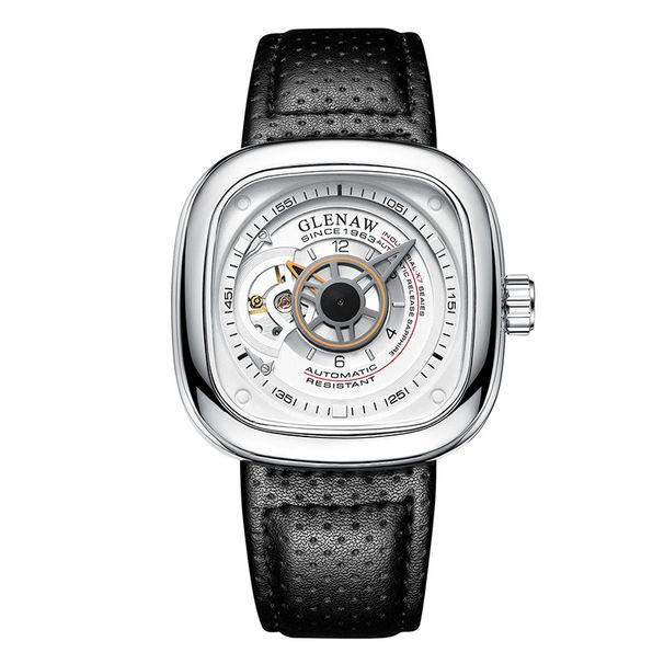 Glen Tiktok Friday Herrenuhr Herrenuhr Vollautomatische Hohlnetz-Rotquadrat-Mechanische Uhr_voghion.com
