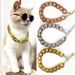 New Pet Collar Corgi Teddy French Bulldog Domineering Necklace Cat Cool Accessories Big Gold Chain_voghion.com