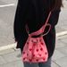 Damen Bucket Bag mat gesticktem Léiftzeechen a rosa Tote Schëller Crossbody Mini Bucket Bag fir Fraen_voghion.com