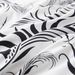 Lenzuolo con angoli con stampa di piume bianche e nere - Copriletto in poliestere stampato in 3D con design artistico - Set di biancheria da letto di lusso moderno_voghion.com