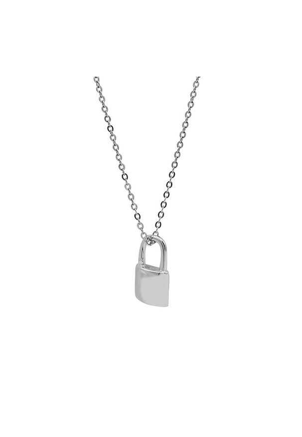 LDR1327 Collana con lucchetto minimale in argento S925_voghion.com