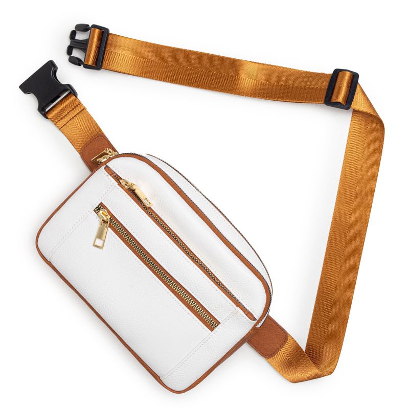 Borsa da petto in PU con spallacci regolabili, alla moda e versatile, marsupio da viaggio impermeabile per esterni_voghion.com