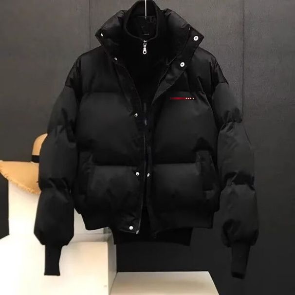 Cappotto in cotone alla moda da uomo, finto cappotto in due pezzi da uomo, cappotto in cotone alla moda spesso, giacca con striscia lunga in silicone e trasferimento termico, cappotto in cotone caldo_voghion.com