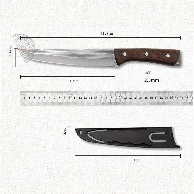 Hand-Forged Boning Ultra-Sharp Meat Joint Factory Slaughter Special Cutting Pig Butchering Sheep Slaughtering Knife With_voghion.com