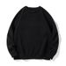 Men's Fleece-Lined Thick Knit Sweater – Warm Round Neck Pullover For Autumn & Winter (Black/Beige/Brown, Sizes M-Xxl)_voghion.com