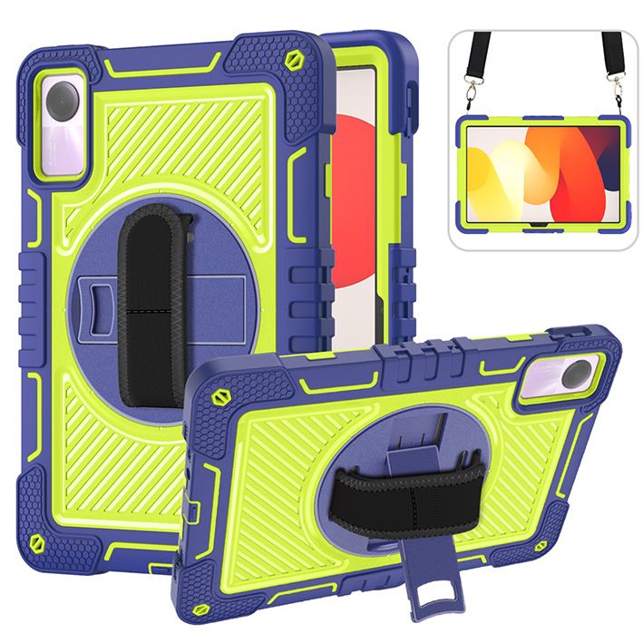 Applicable to Redmi pad SE 11inch all-inclusive drop-resistant tablet computer protective case outdoor shoulder strap_voghion.com