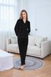 Autumn And Winter Gold Diamond Fleece Long-sleeved Trousers Two-piece Velvet Loungewear Suit Women_voghion.com
