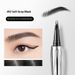 Crayon à sourcils bifurqué A. M. G Waterproof Non bavurant Eyeliner extrêmement fin Stylo liquide Crayon à sourcils stéréoscopique Hair Flu Wild Eyebrow_voghion.com