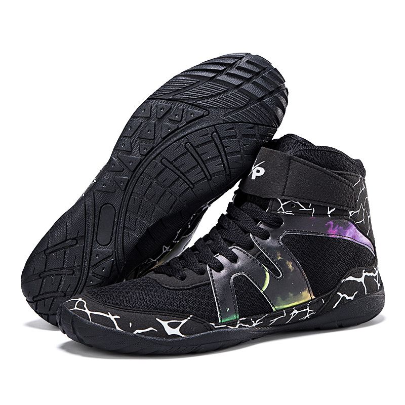 Παπούτσια Unisex Sanda, Παπούτσια προπόνησης μάχης, Επαγγελματικά παπούτσια πάλης, Παπούτσια squat εσωτερικού χώρου, Παπούτσια μάχης, Ψηλόμεσα παπούτσια πυγμαχίας για άνδρες και γυναίκες_voghion.com