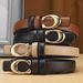 New C-buckle double-sided fashionable slim fitting decoration, thin waist belt, women's Korean version Instagram style_voghion.com