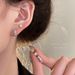 4-piece et~Zircon Plain Circle Buckle for Women' Ear Care, 2024 New High end Earring, Sleeping, Non removable_voghion.com