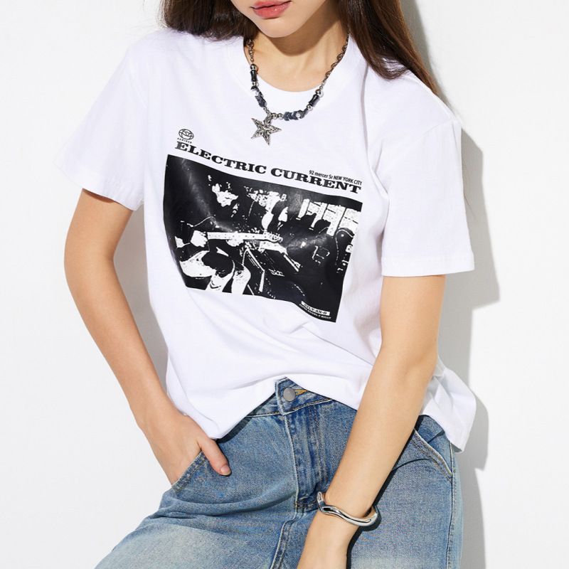 Reißverschluss Solide Gedruckt Lose Farbblock Kurzarm T-Shirt Für Frauen Sommer Neue Rundhals Top Atmungsaktiv Outfit Kleid_voghion.com