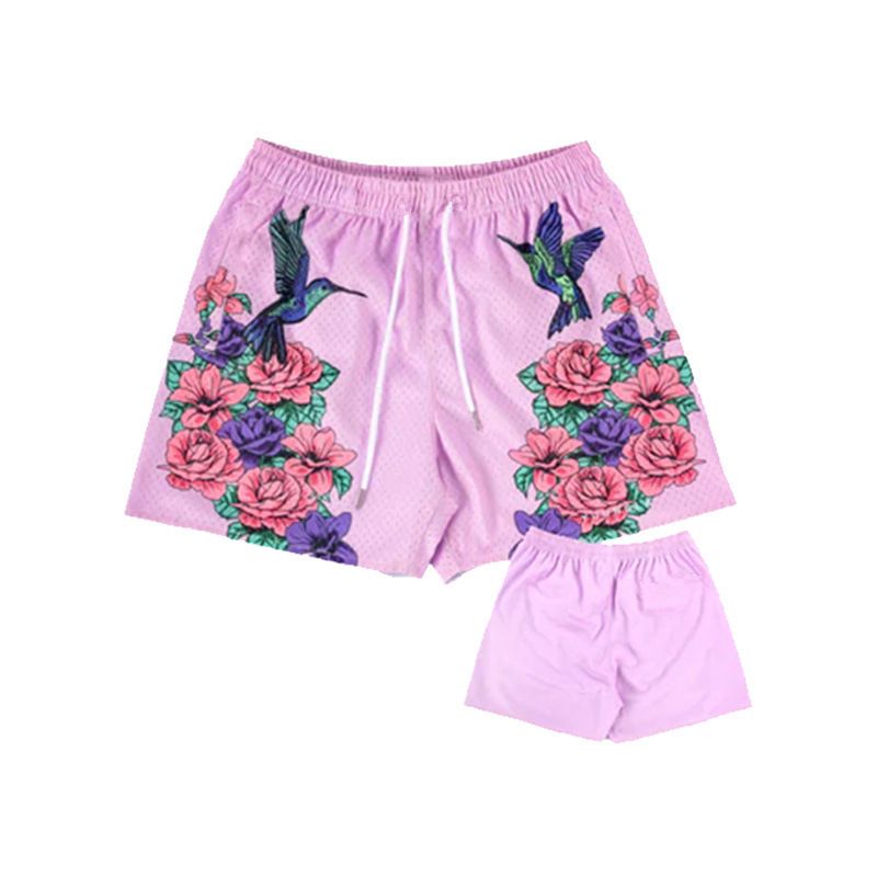 Men's Clothing Summer Five Point Pants Straight Through Casual Pants Loose Sports Shorts_voghion.com