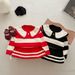 JINYONG Pigers sweatersæt Nederdel Pige Baby Strikket og Moderigtig Pullover Head Langærmet To Delt_voghion.com