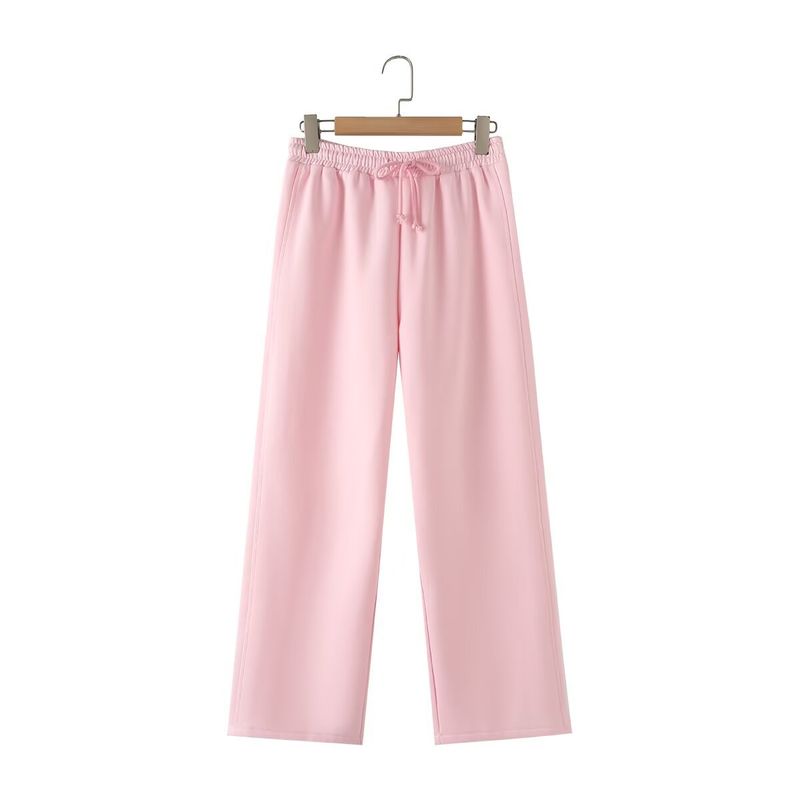 Abbigliamento da donna Autunno Multicolore Tutto abbinato Felpa con cappuccio a maniche lunghe Pantaloni casual a gamba larga_voghion.com