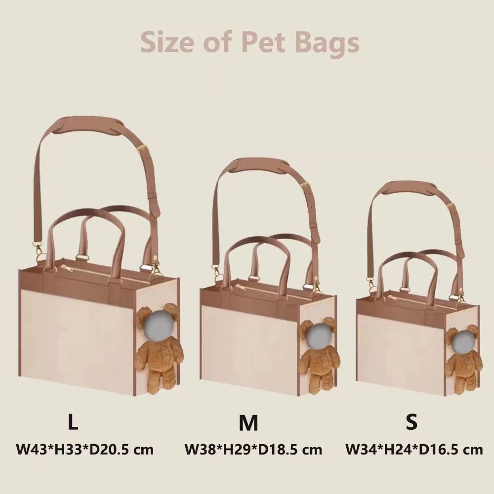 2025 Pet Open Head Niedliche tragbare Tasche mit großer Kapazität Outdoor Crossbody Tote Bär Handtasche_voghion.com