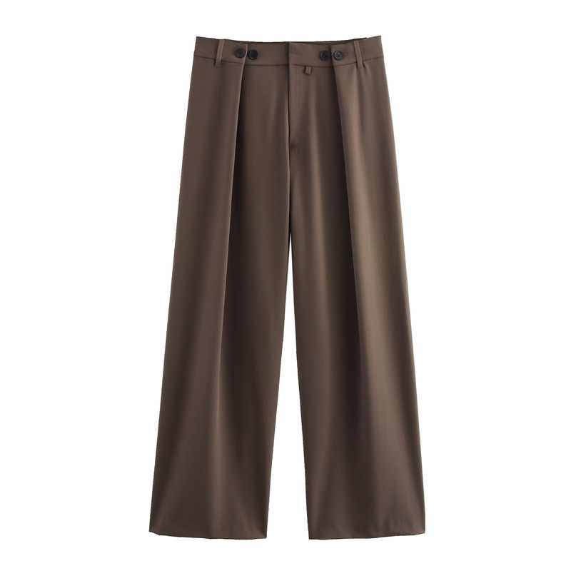 Damenbekleidung Gürtel Gerade Anzugjacke und Hose_voghion.com