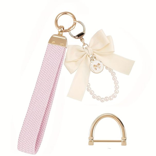 Wristband Keychain, Keychain Strap, D-ring Keychain, And Cute Bow Keychain, Suitable For Both Men And Women_voghion.com