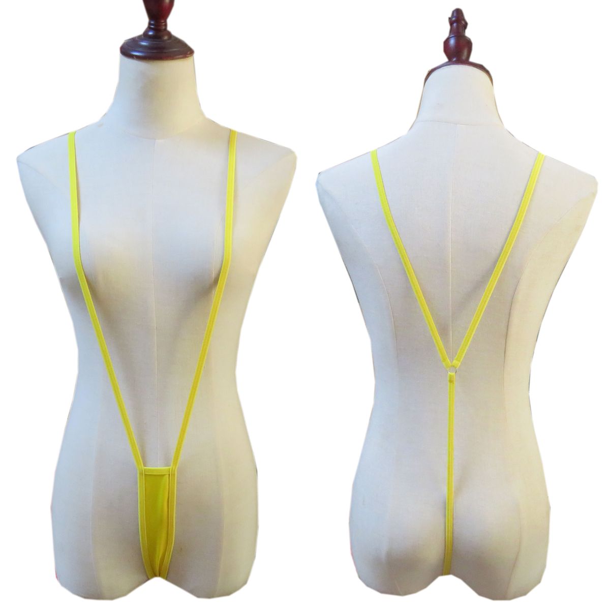 Sous-vêtements intimes Sexy Pamas Pama Pantalon Culotte transparente en forme de T Dos en T Bikini trois points Mini maillot de bain Natation_voghion.com