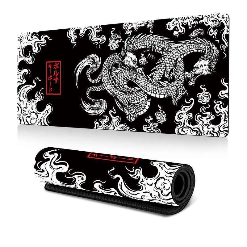 Japanee Dragon Großes Gaming-Mauspad XXL-Tastatur-Gamer-Pad auf dem Tisch Speed Dek Mat Anime 900x400 700x300 Maus_voghion.com