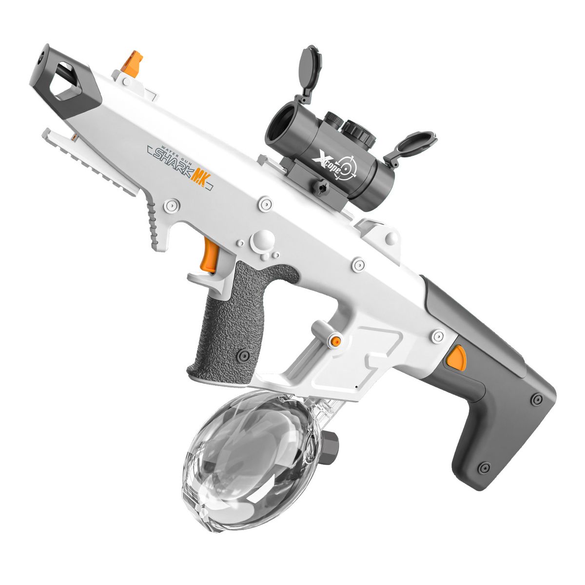 Cápa témájú automata elektromos vízipisztoly - Nagy kapacitású, folyamatos permetező pisztoly kültéri vízi csatákhoz (fiúknak való vízi játék)_voghion.com