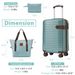 Luggage Sets 3 Piece Carry On Luggage 22x14x9 Airline Approved, Lightweight Hardshell ABS Suitcases With Wheels, 20 Inch, Blue_voghion.com