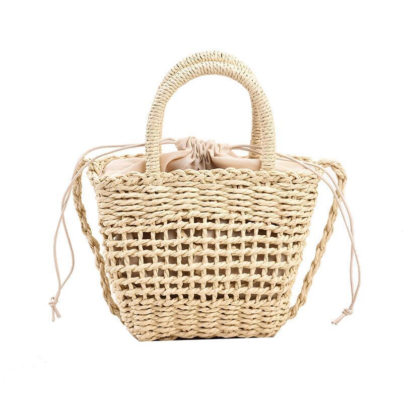 Borsa a tracolla quadrata piccola cava, mini borsa da donna fai da te intrecciata a mano_voghion.com