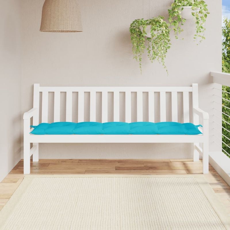 Garden Bench Cushion Turquoise 70.9"x19.7"x2.8" Oxford Fabric_voghion.com