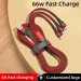 Werbegeschenk Custom Design Form 66w Multi-Ladekabel Handy USB 3 in 1 Ladekabel_voghion.com