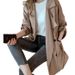 Damenbekleidung Windjacke Damen mittlerer und langer Stil kleiner dünner beliebter Manteljackentrend_voghion.com