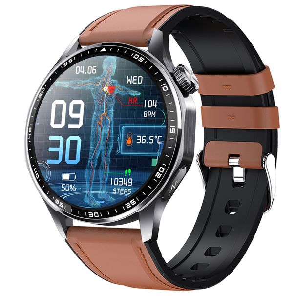 F210 ECG smart watch Bluetooth call bracelet blood pressure exercise heart rate blood oxygen uric acid health monitoring_voghion.com