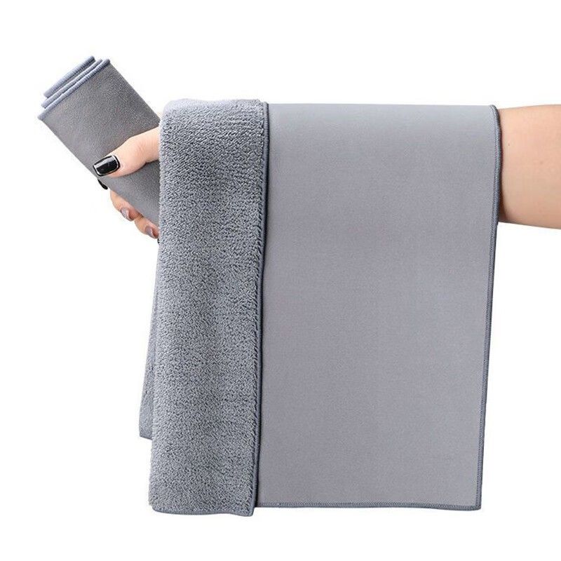 Chiffon de nettoyage de voiture en microfibre suédée de qualité supérieure – Ultra-absorbant, non pelucheux, double face épais pour l'intérieur, le tableau de bord et les vitres de la voiture_voghion.com