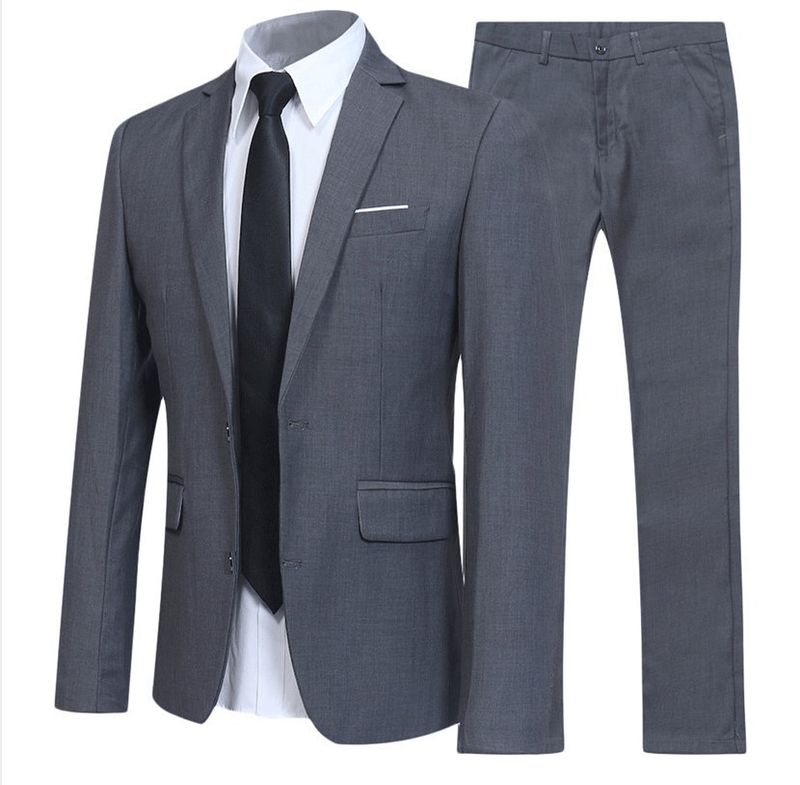 Erkek Giyim İlkbahar Ve Sonbahar Slim Fit Yüksek Son İş Resmi Takımları Erkekler İçin Düğün Damatlık Elbiseleri Dış Ticaret Büyük Beden_voghion.com