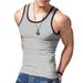 2024 New Trendy Straddle Sports Casual Men's Summer Bottom Multi Color Sweatshirt Tank Top_voghion.com