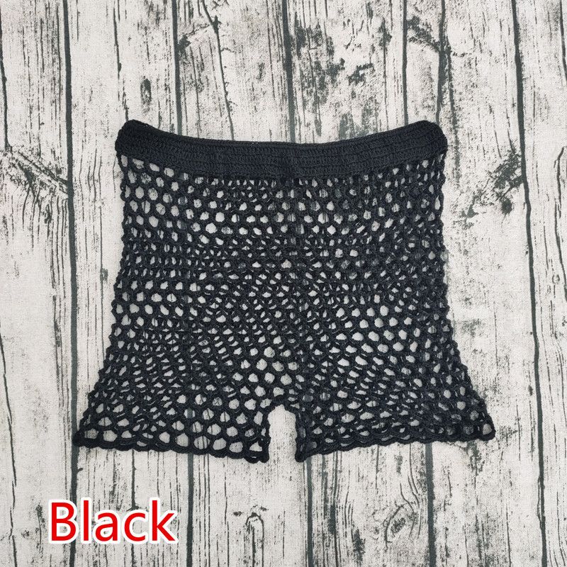Women's fashion handmade crochet bikini swimsuit cover pants_voghion.com