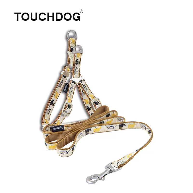 Touchdog, are o frânghie cu buclă pentru piept, spate și gât, moale și confortabilă pentru produsele pentru animale de companie. Lanț de tracțiune pentru câini._voghion.com