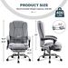Massage Office Chair With Heat And 6 Vibration Points,Executive Office Chair With Foot Rest And Padded Armrests,Reclining Backrest And Wheels_voghion.com