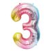 40" Gradient Number Balloon – Slim Foil Digits For Birthday Wedding Party Decor (0-9 Available)_voghion.com