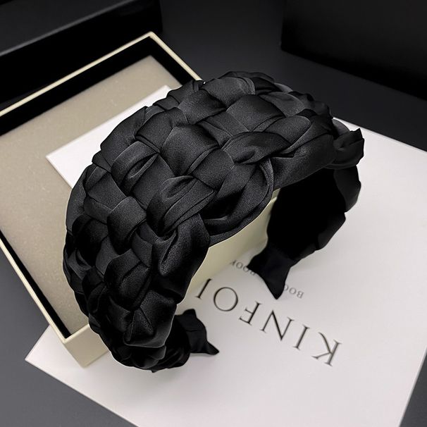 Nuove fasce per capelli intrecciate in raso estive, accessori per capelli leggeri e di lusso, con teschio alto_voghion.com