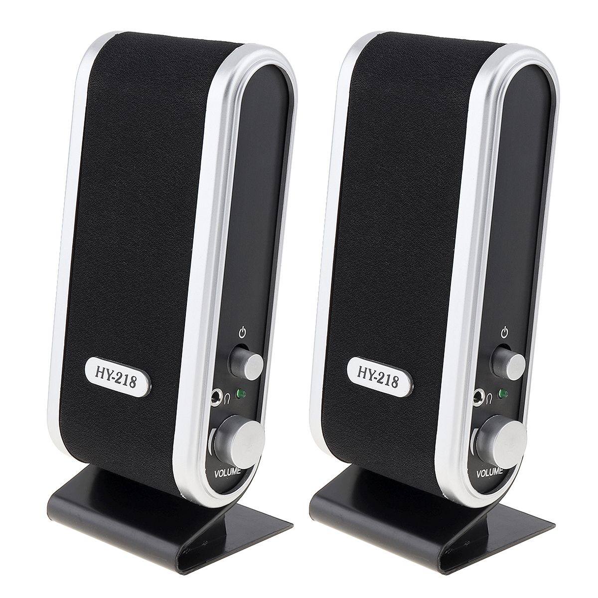 HY-218 6W 2.0 com fio USB alto-falantes para notebook estéreo 3,5 mm entrada de áudio alto-falante portátil para laptop computador_voghion.com