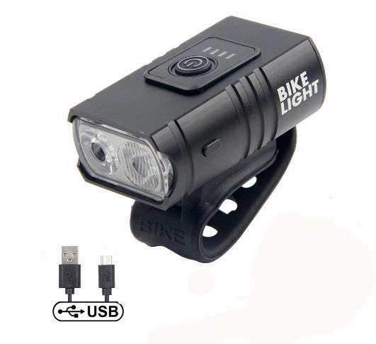 Faro anteriore in lega di alluminio per bicicletta T6 Power Display con ricarica USB, faro per mountain bike da notte_voghion.com