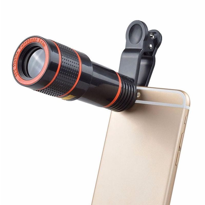 HD 8X Clip On Optical Zoom Telescope Camera Lens For Universal Mobile Cell Phone_voghion.com
