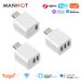 Adaptateur secteur mini USB Tuya Smart WiFi/Zigbee Micro 1-3 Gang 5V Prise de charge Synchronisation vocale pour Alexa Google Home Alice_voghion.com