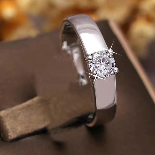 Live Luxury Wedding Simulation Diamond für Männer und Frauen Ein Paar verstellbare Antragsring-Requisiten_voghion.com