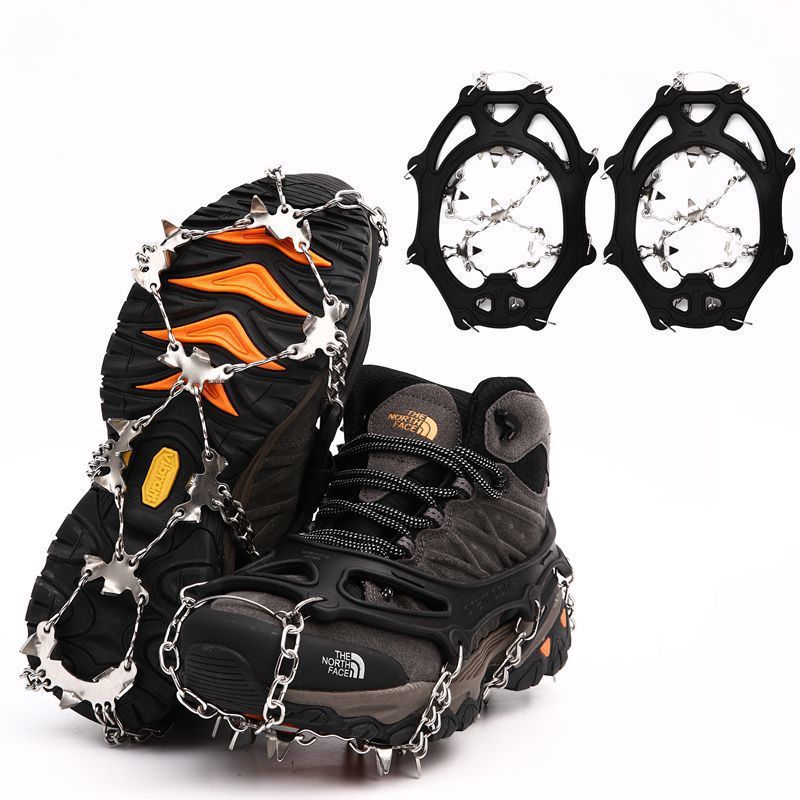 Outdoor 26 teeth ice mountain snow non-slip shoe cover snow claw 201 stainless steel crampons_voghion.com