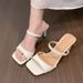 Cloud Comfort Heeled Sandalen voor Dames - Zomer Luxe Witte Slippers met Bandjes en Zachte Zool, met Ondersteuning van de Voetboog, Elegante Slippers met Hoge Hak voor Dames_voghion.com