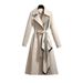Damen Trenchcoat Mittellang 2024 Herbst Neue Beliebte Damenbekleidung Koreanischer Stil Mode Temperament Freizeit Frühling Und Herbst Manteljacke_voghion.com