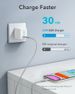 20w Fast Charger Διπλός προσαρμογέας USB PD QC3.0 με υποστήριξη καλωδίου Γρήγορη φόρτιση_voghion.com